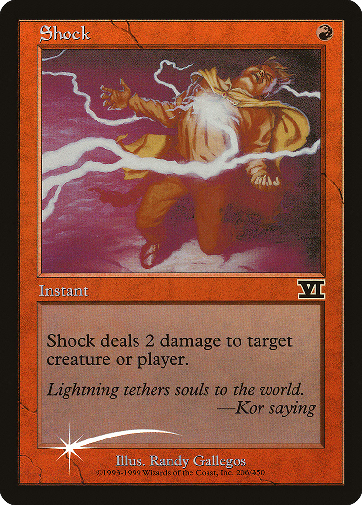 Shock (FNM-) [Misc] Friday Night Magic 2000 Foil MTG Single Wizards of the Coast