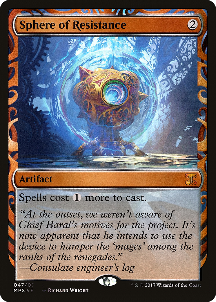 Sphere of Resistance (MPS-047) [Kaladesh Inventions] Foil MTG Single Wizards of the Coast