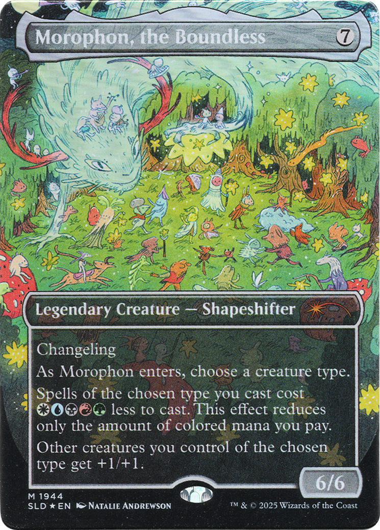 Morophon, the Boundless (SLD-1944) (Display Commander) [Secret Lair] Drop (Borderless) Foil MTG Single Wizards of the Coast