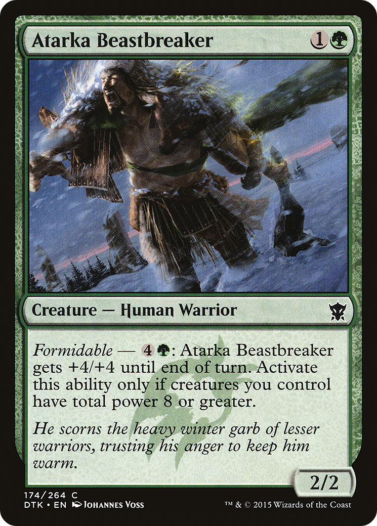 Atarka Beastbreaker (DTK-174) [Dragons of Tarkir] Foil MTG Single Wizards of the Coast