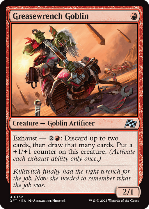 Greasewrench Goblin (DFT-132) [Aetherdrift] MTG Single Wizards of the Coast