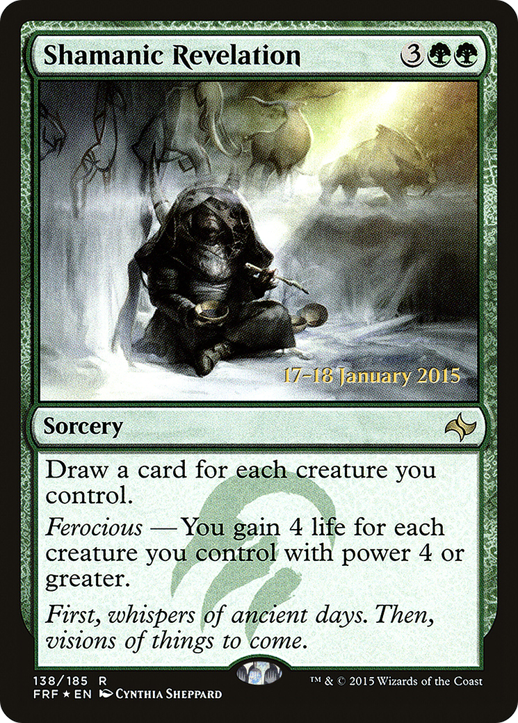 Shamanic Revelation (PRE-138) [Fate Reforged Promos] Foil MTG Single Wizards of the Coast