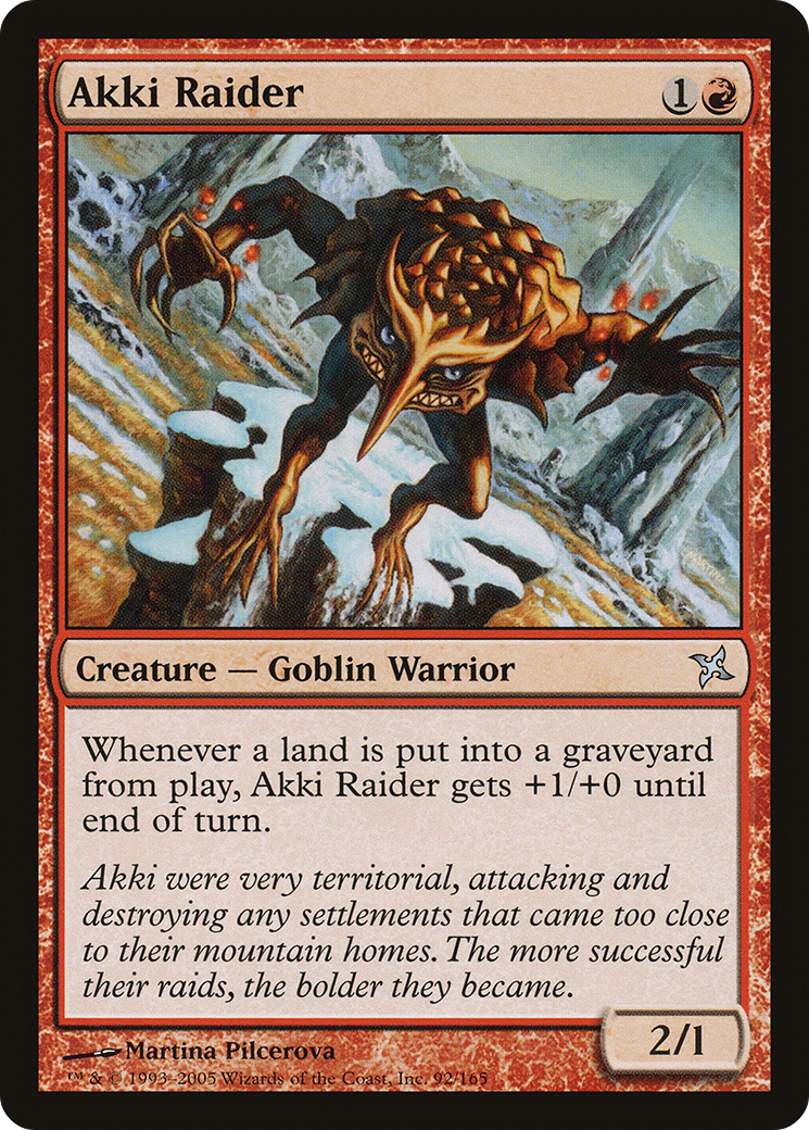 Akki Raider (BOK-092) [Betrayers of Kamigawa] MTG Single Wizards of the Coast