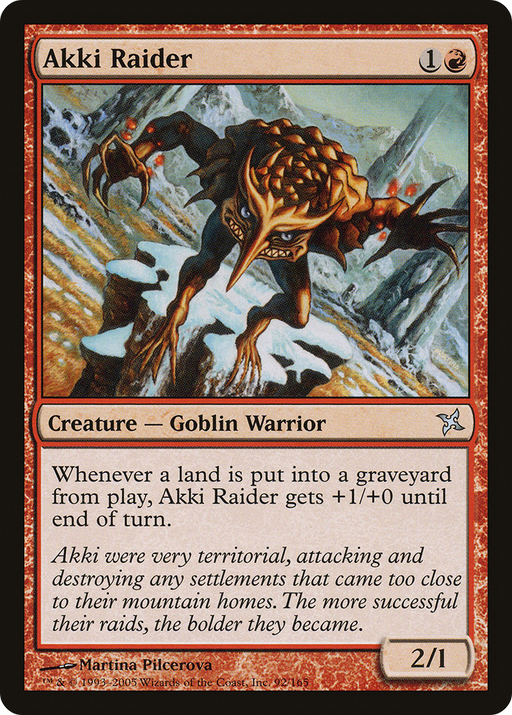 Akki Raider (BOK-092) [Betrayers of Kamigawa] MTG Single Wizards of the Coast