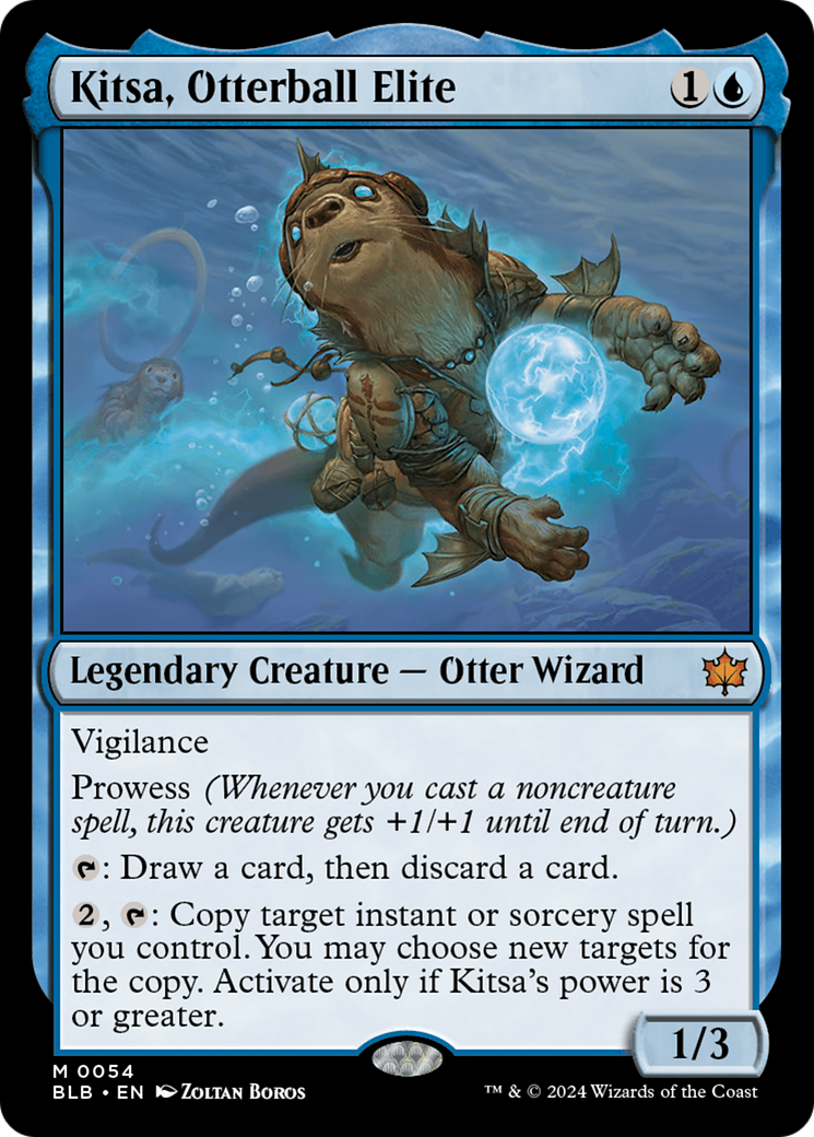 Kitsa, Otterball Elite (BLB-054) [Bloomburrow] Foil MTG Single Wizards of the Coast