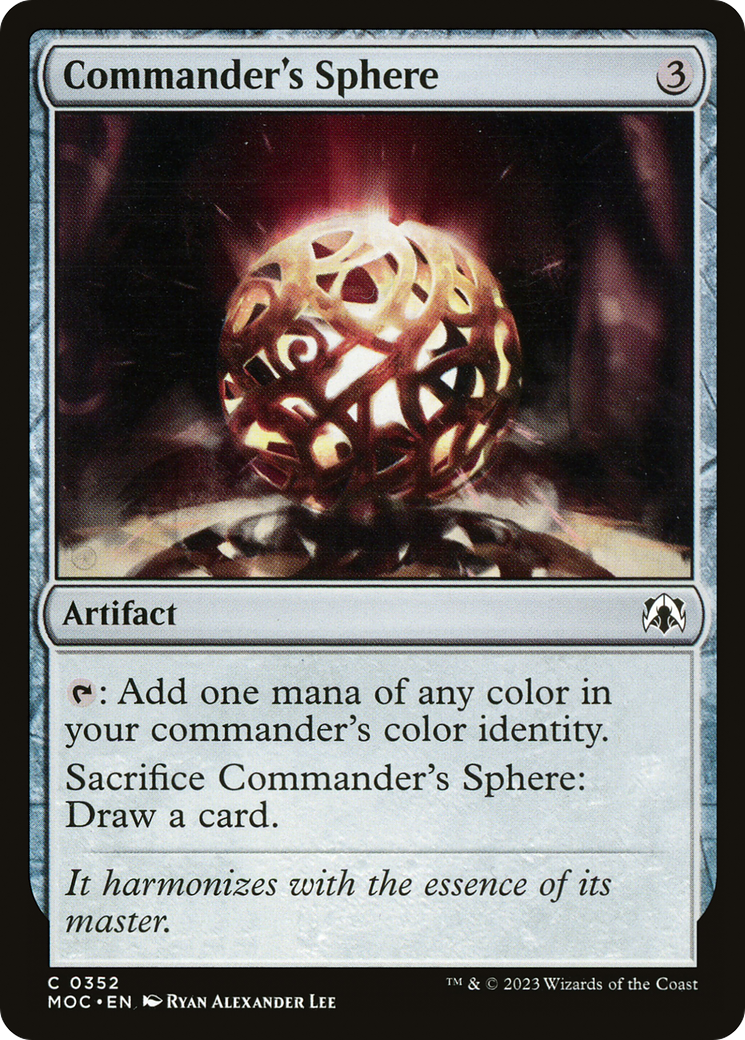 Commander's Sphere (MOC-352) [March of the Machine Commander] MTG Single Wizards of the Coast