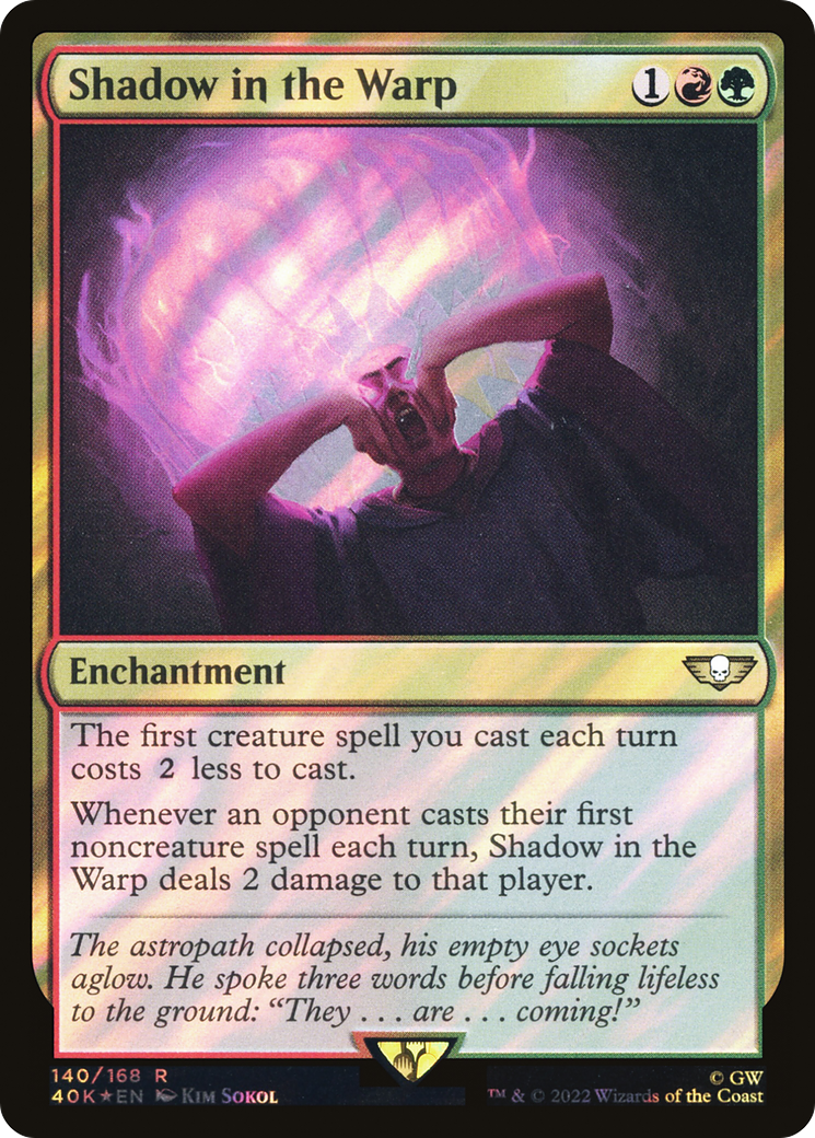 Shadow in the Warp (40K-140★) [Warhammer 40,000 Commander] Foil MTG Single Wizards of the Coast