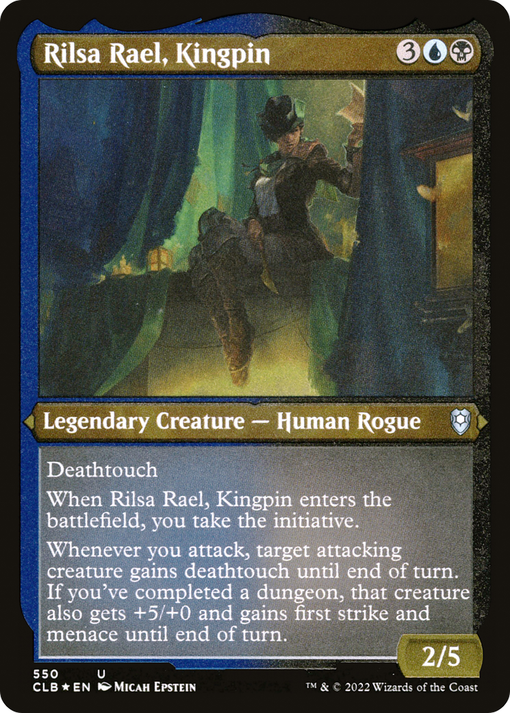 Rilsa Rael, Kingpin (CLB-550) [Commander Legends: Battle for Baldur's Gate] Etched Foil MTG Single Wizards of the Coast