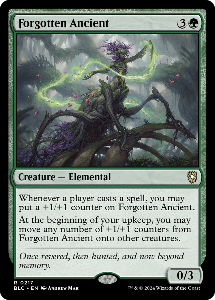 Forgotten Ancient (BLC-217) [Bloomburrow Commander] MTG Single Wizards of the Coast