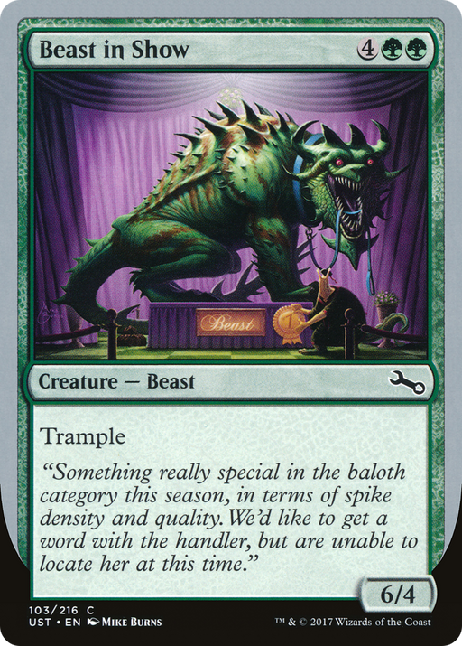 Beast in Show (C) (UST-103) [Unstable] MTG Single Wizards of the Coast