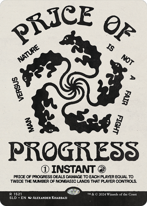 Price of Progress (SLD-1521) [Secret Lair Drop] (Showcase) (Borderless) MTG Single Wizards of the Coast