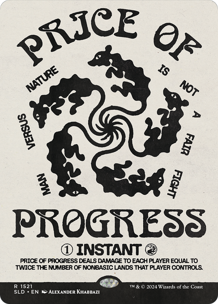 Price of Progress (SLD-1521) [Secret Lair] Drop (Showcase) (Borderless) MTG Single Wizards of the Coast