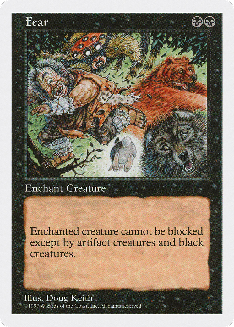 Fear (5ED-162) [Fifth Edition] MTG Single Wizards of the Coast