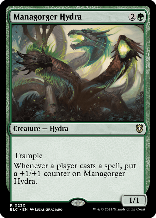 Managorger Hydra (BLC-230) [Bloomburrow Commander] MTG Single Wizards of the Coast