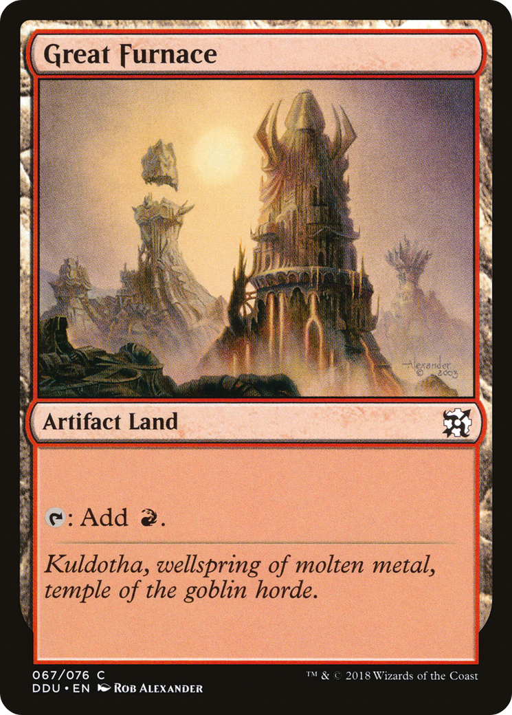 Great Furnace (DDU-067) [Misc] Duel Decks: Elves vs. Inventors MTG Single Wizards of the Coast