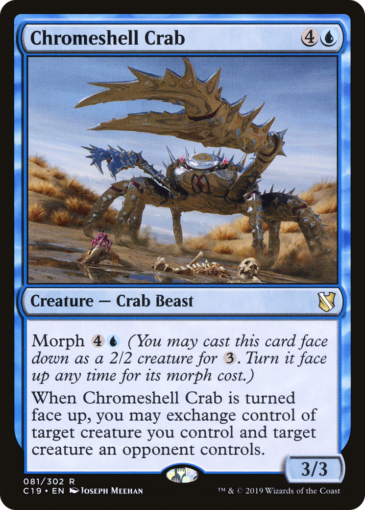 Chromeshell Crab (C19-081) [Commander 2019] MTG Single Wizards of the Coast