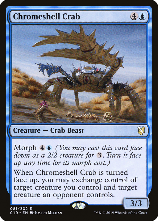 Chromeshell Crab (C19-081) [Commander 2019] MTG Single Wizards of the Coast