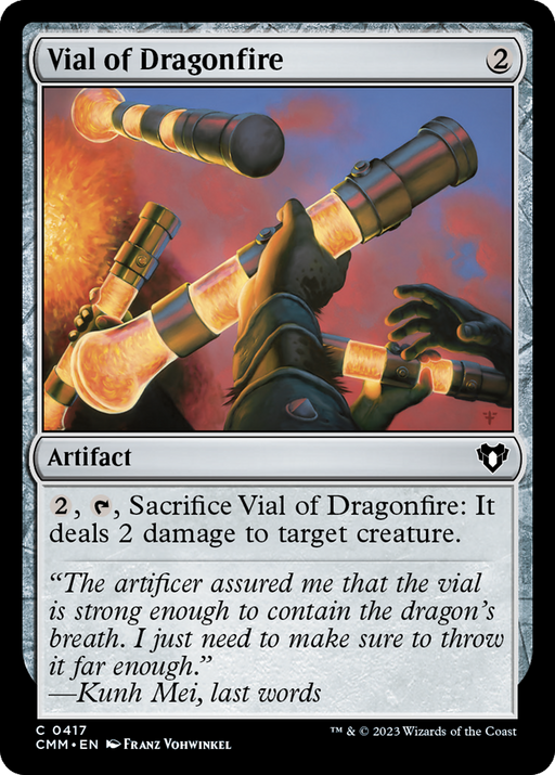 Vial of Dragonfire (CMM-417) [Commander Masters] MTG Single Wizards of the Coast