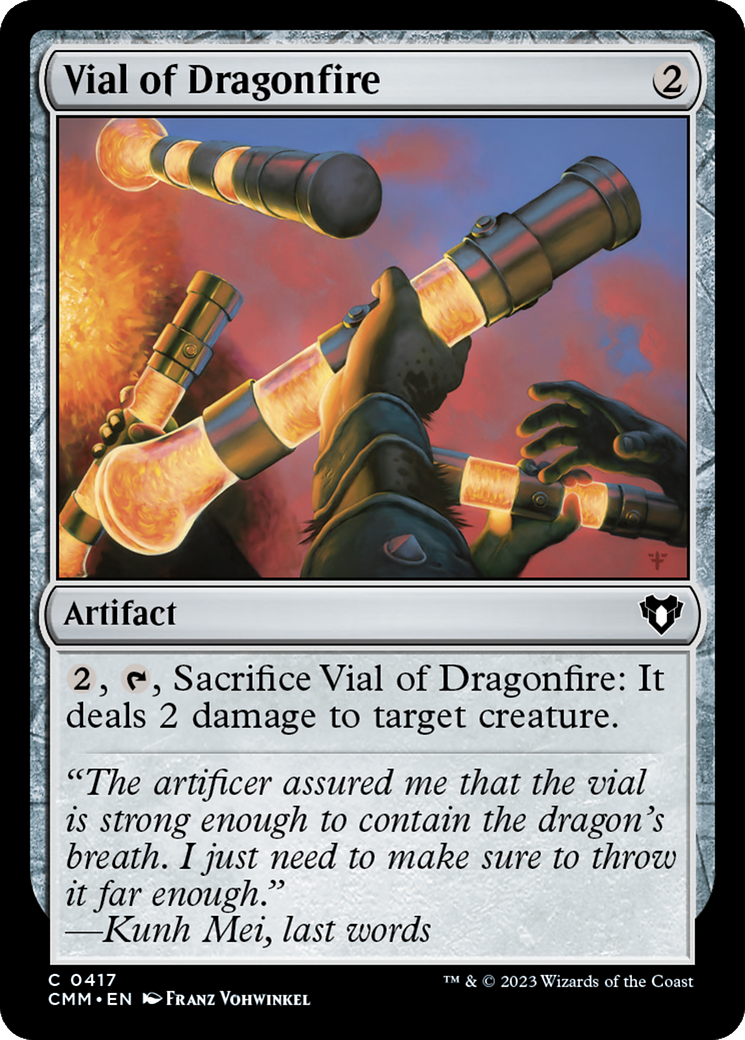 Vial of Dragonfire (CMM-417) [Commander Masters] Foil MTG Single Wizards of the Coast