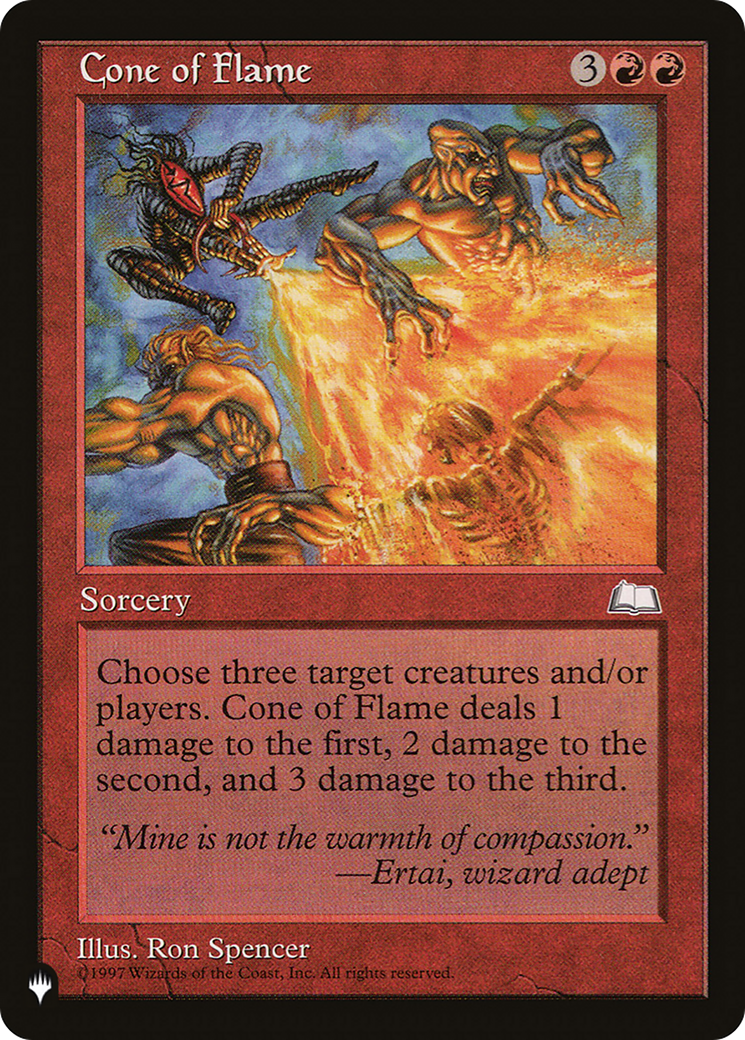 Cone of Flame (LIST-WTH-95) [Mystery Booster] The List MTG Single Wizards of the Coast