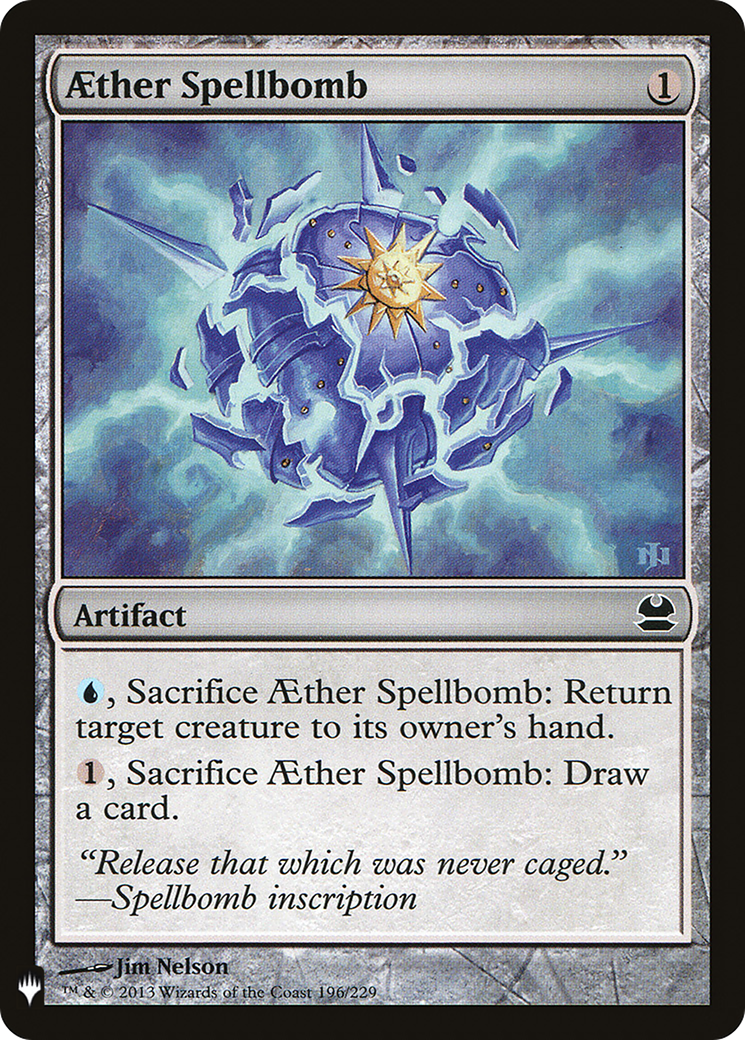 Aether Spellbomb (LIST-MMA-196) [Mystery Booster] The List MTG Single Wizards of the Coast