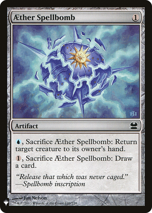 Aether Spellbomb (LIST-MMA-196) [Mystery Booster] The List MTG Single Wizards of the Coast