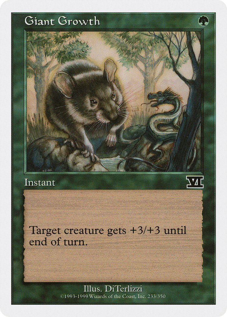 Giant Growth (6ED-233) [Classic Sixth Edition] MTG Single Wizards of the Coast