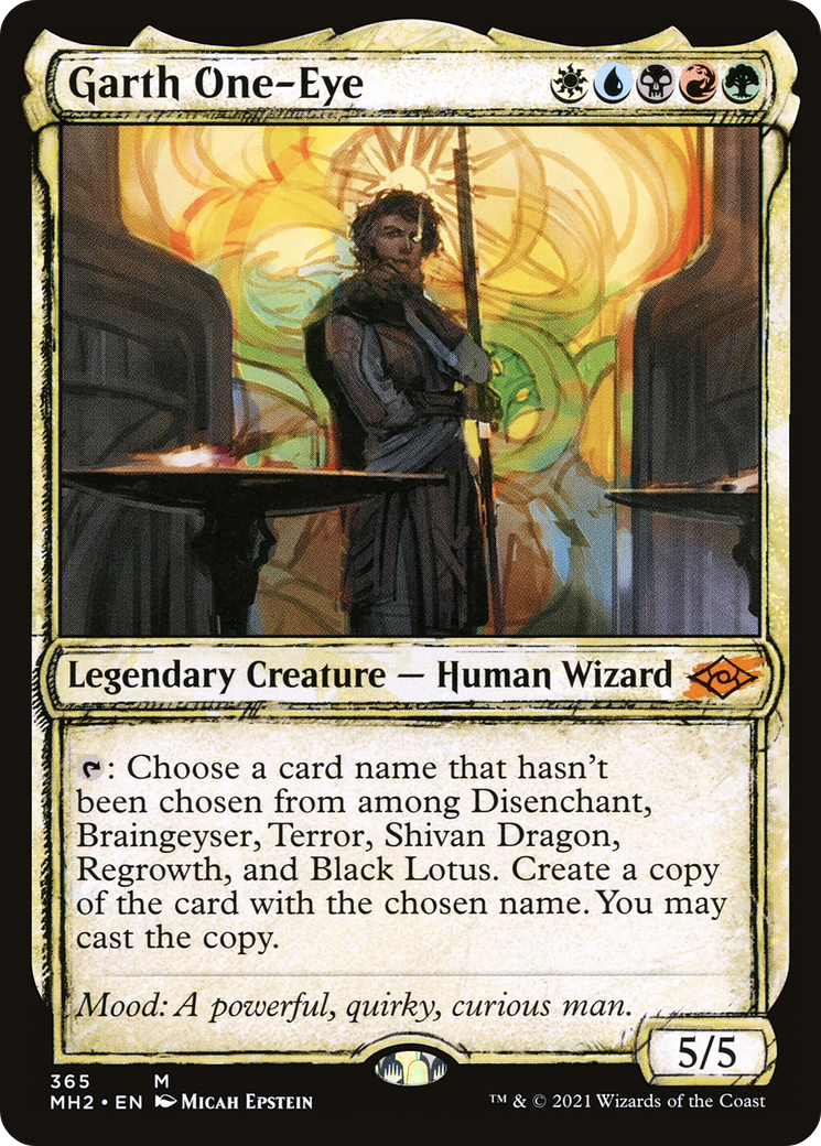 Garth One-Eye (MH2-365) [Modern Horizons 2] (Showcase) Foil MTG Single Modern Horizons 2