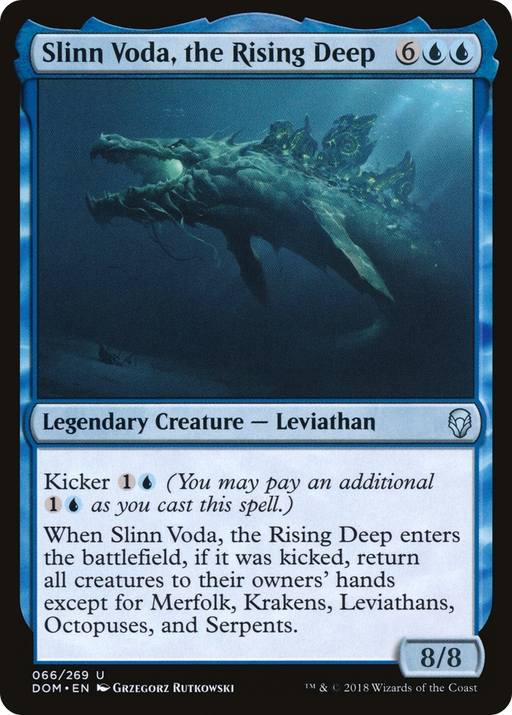 Slinn Voda, the Rising Deep (DOM-066) [Dominaria] MTG Single Wizards of the Coast