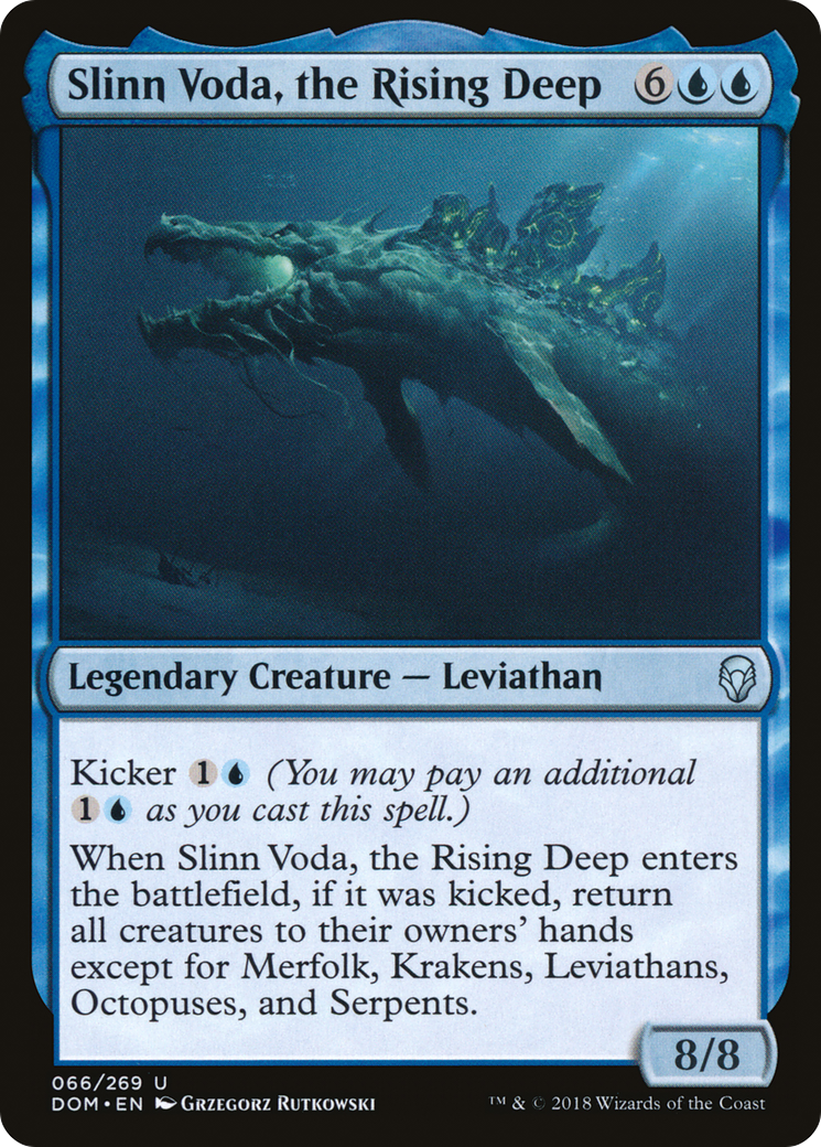 Slinn Voda, the Rising Deep (DOM-066) [Dominaria] Foil MTG Single Wizards of the Coast