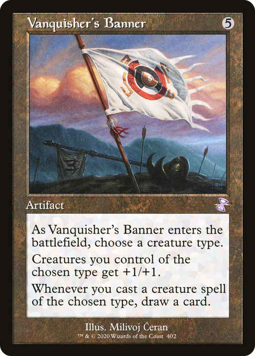 Vanquisher's Banner (TSR-402) [Time Spiral Remastered] MTG Single Wizards of the Coast
