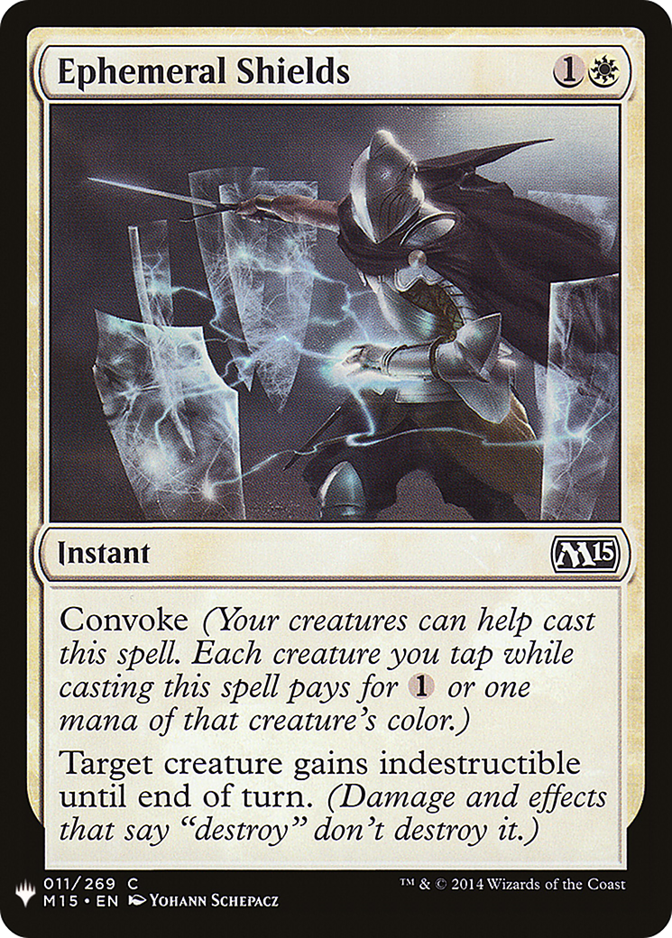 Ephemeral Shields (LIST-M15-11) [Mystery Booster] The List MTG Single Wizards of the Coast