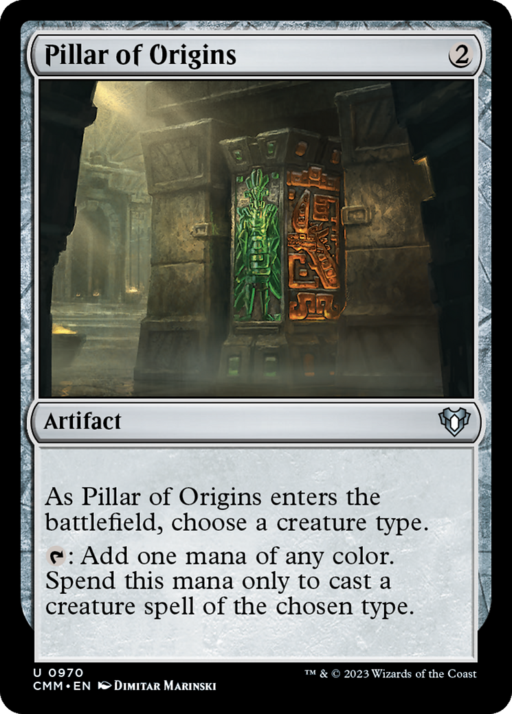 Pillar of Origins (CMM-970) [Commander Masters] MTG Single Wizards of the Coast