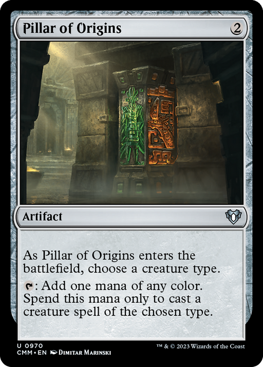 Pillar of Origins (CMM-970) [Commander Masters] MTG Single Wizards of the Coast
