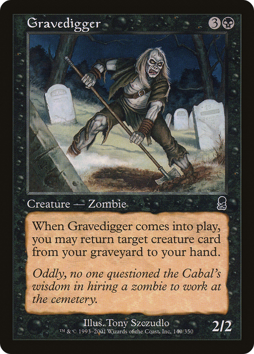 Gravedigger (ODY-140) [Odyssey] Foil MTG Single Wizards of the Coast
