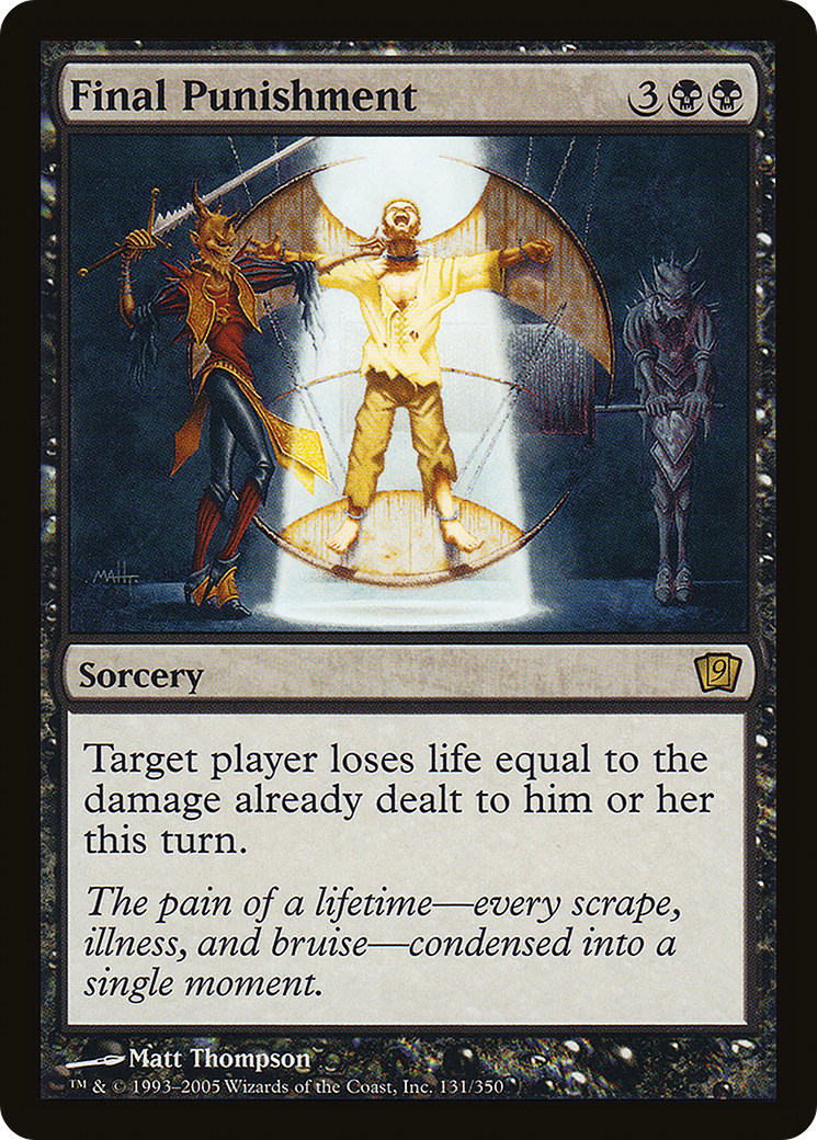 Final Punishment (9ED-131) [9th Edition] MTG Single Wizards of the Coast