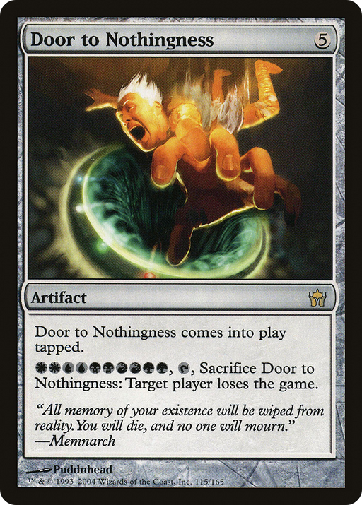 Door to Nothingness (5DN-115) [Fifth Dawn] MTG Single Wizards of the Coast
