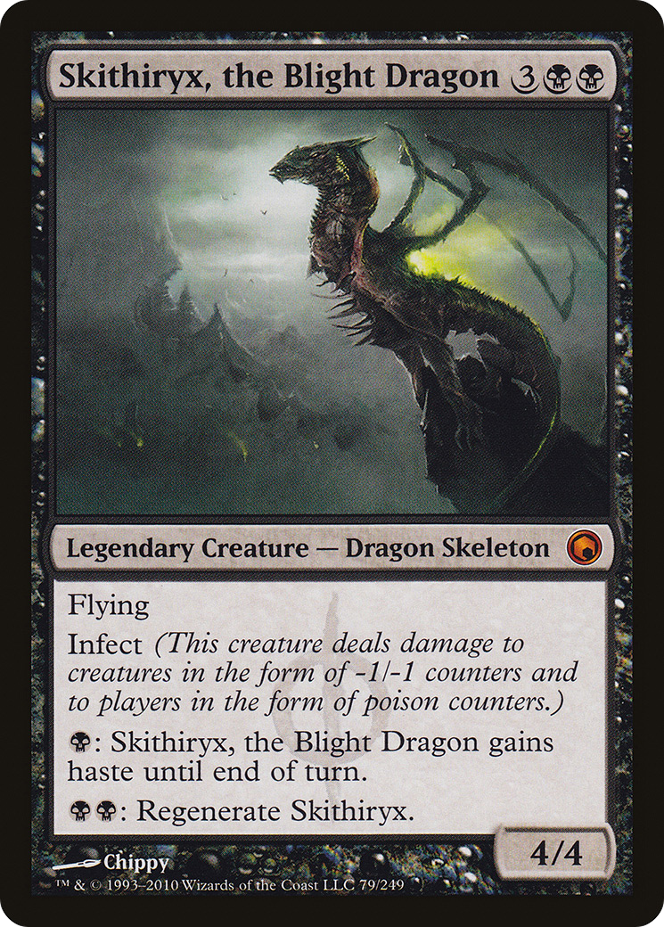 Skithiryx, the Blight Dragon (SOM-079) [Scars of Mirrodin] MTG Single Wizards of the Coast