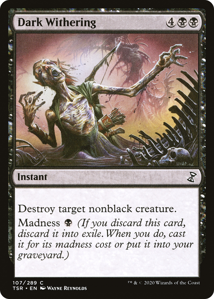 Dark Withering (TSR-107) [Time Spiral Remastered] MTG Single Wizards of the Coast