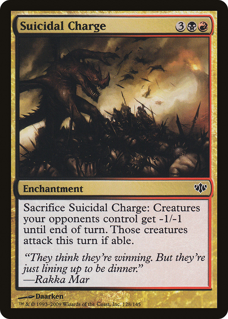 Suicidal Charge (CON-128) [Conflux] Foil MTG Single Wizards of the Coast