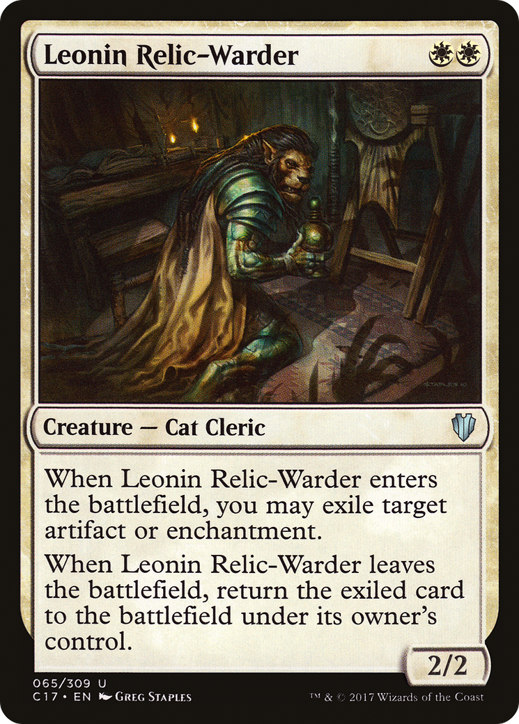 Leonin Relic-Warder (C17-065) [Commander 2017] MTG Single Wizards of the Coast