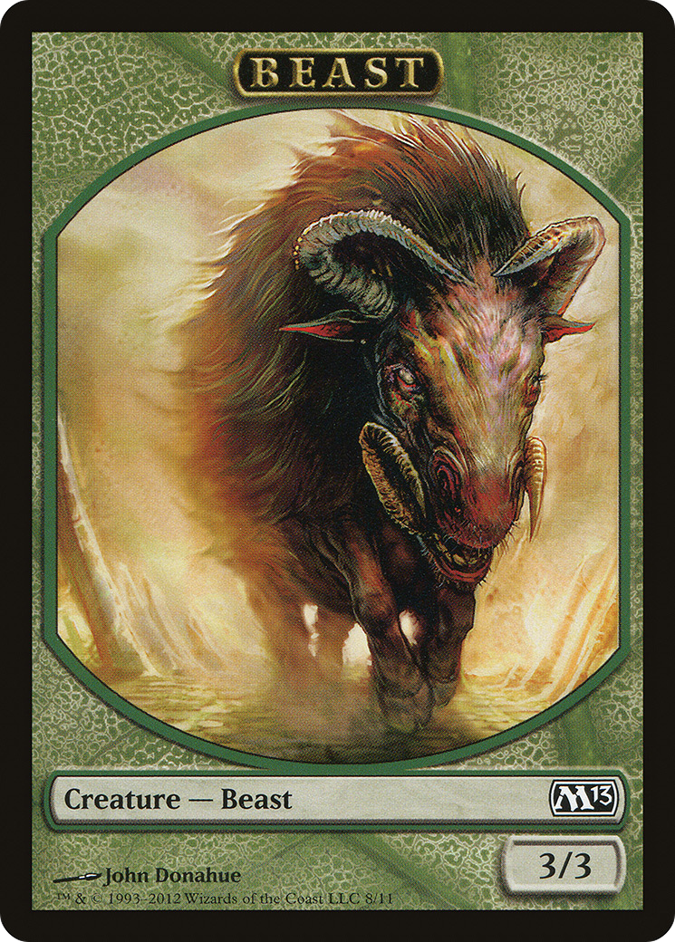 Beast Token (M13-008) [Tokens] Magic 2013 Tokens MTG Single Wizards of the Coast