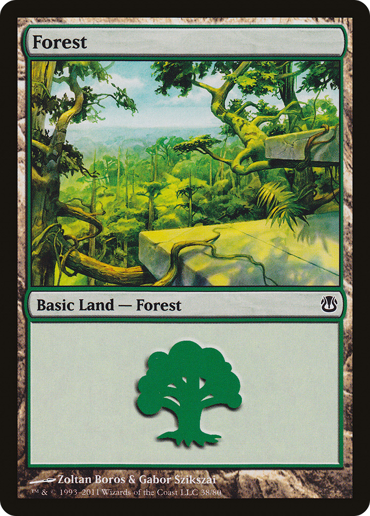 Forest (DDH-038) [Misc] Duel Decks: Ajani vs. Nicol Bolas MTG Single Wizards of the Coast