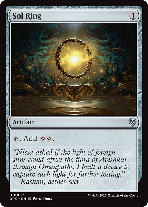 Sol Ring (DRC-057) [Aetherdrift Commander] MTG Single Wizards of the Coast