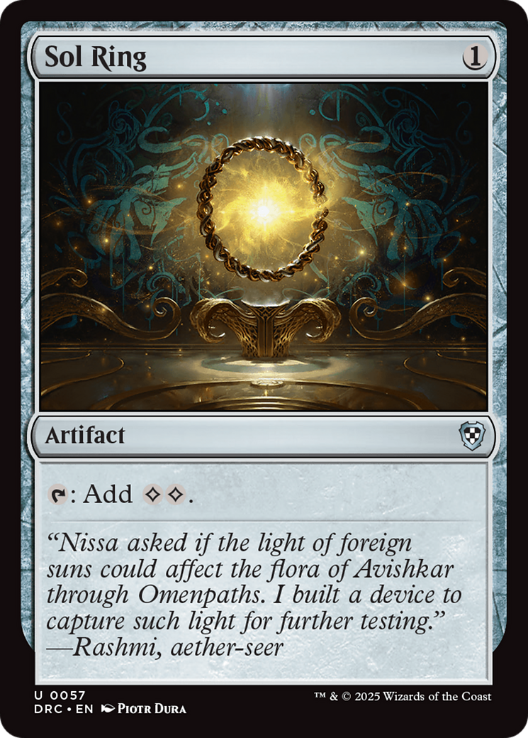 Sol Ring (0057) (DRC-057) [Commander: Aetherdrift] MTG Single Wizards of the Coast