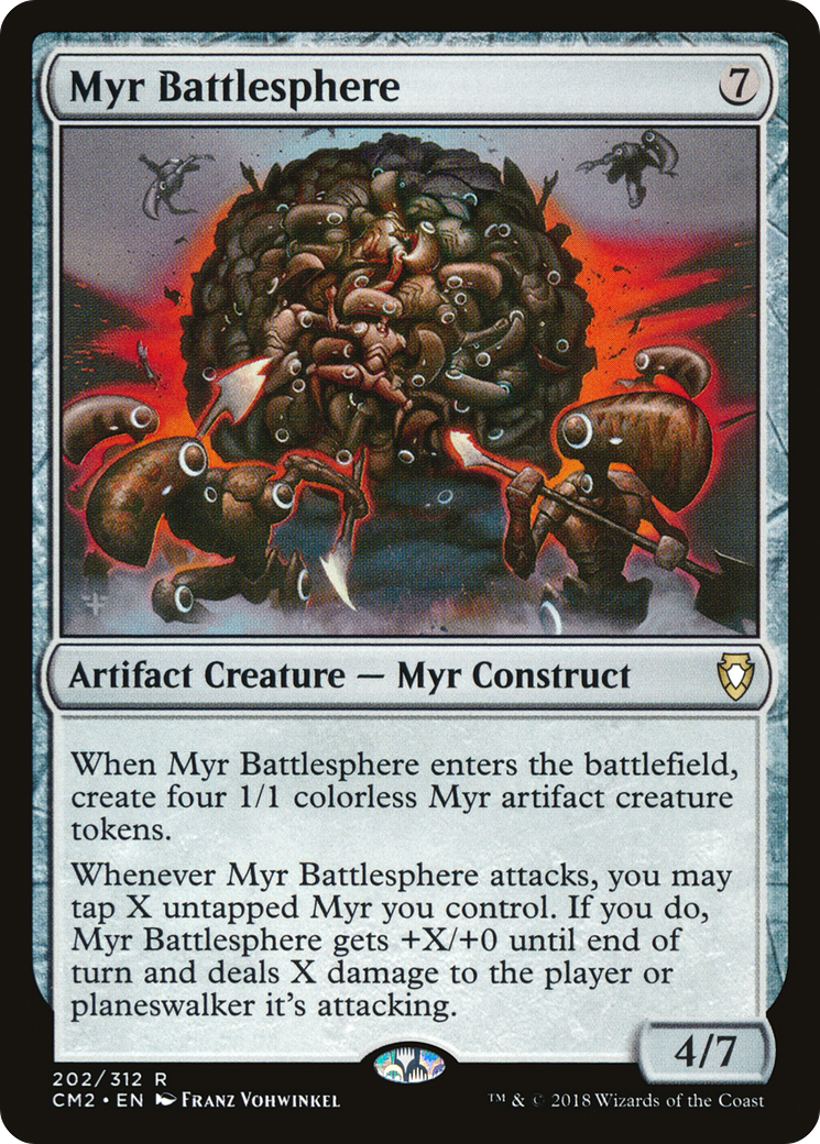 Myr Battlesphere (CM2-202) [Commander Anthology Volume II] MTG Single Wizards of the Coast