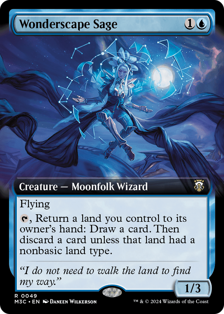 Wonderscape Sage (M3C-049) [Modern Horizons 3 Commander] (Extended Art) MTG Single Modern Horizons 3 Commander
