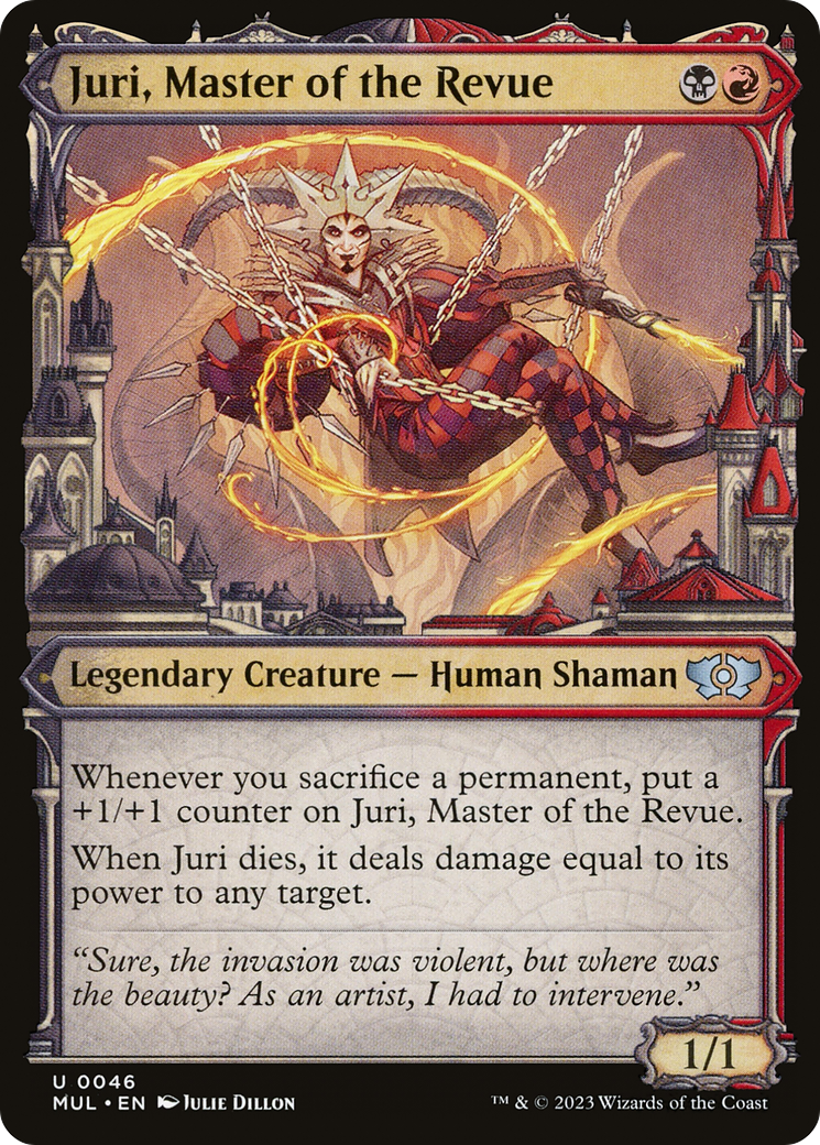 Juri, Master of the Revue (MUL-046) [Multiverse Legends] (Showcase) Foil MTG Single Wizards of the Coast