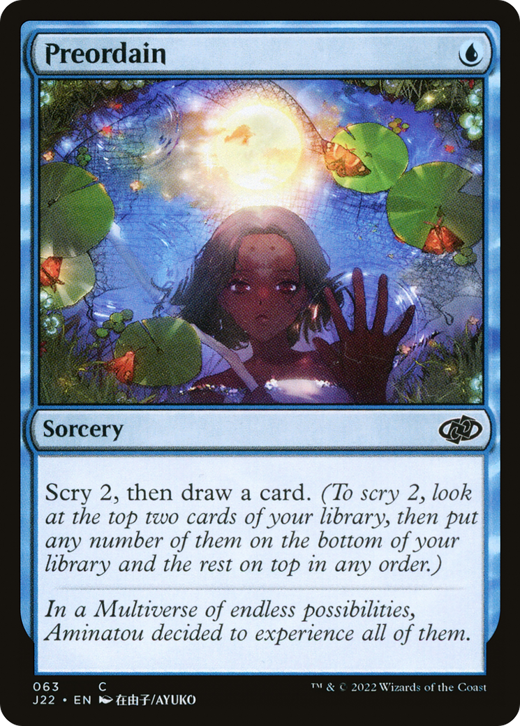 Preordain (J22-063) [Jumpstart 2022] MTG Single Wizards of the Coast