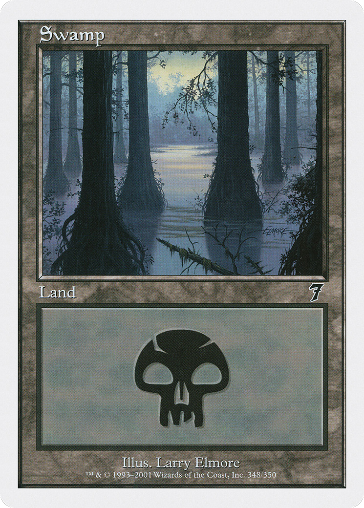 Swamp (348) (7ED-348) [7th Edition] Foil MTG Single Wizards of the Coast